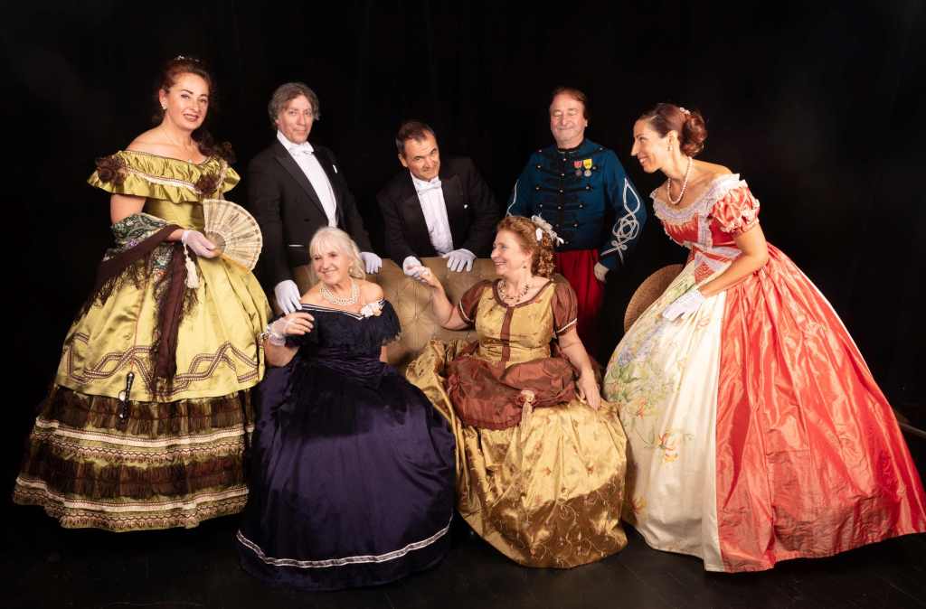 Photos de groupe des danseurs du bal impérial à napoléonville, pontivy