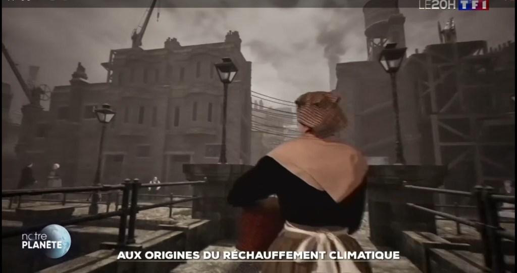 Reportage de TF1 avec le journaliste Yani Khezzar qui emmène le spectateur dans l'ère industrielle du 19ème siècle