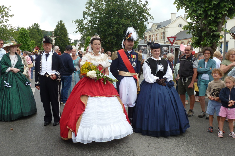 Reconstitution de Napoléon III, Eugénie et Elisa Baciocchi à Colpo