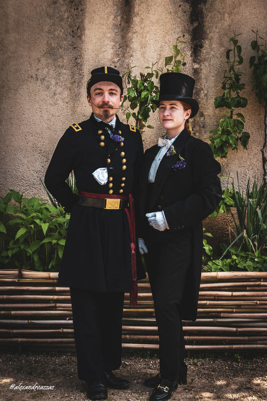 Goûter impérial en costume historique en l'honneur de l'impératrice Eugénie