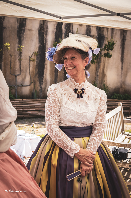 Goûter impérial en costume historique en l'honneur de l'impératrice Eugénie